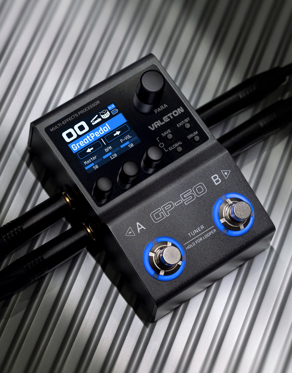 Valeton GP-50 Multi-Effects Processor- SnapTone & IR Loader Pedal (In built rechargeable battery)-Valeton-Infinite Music