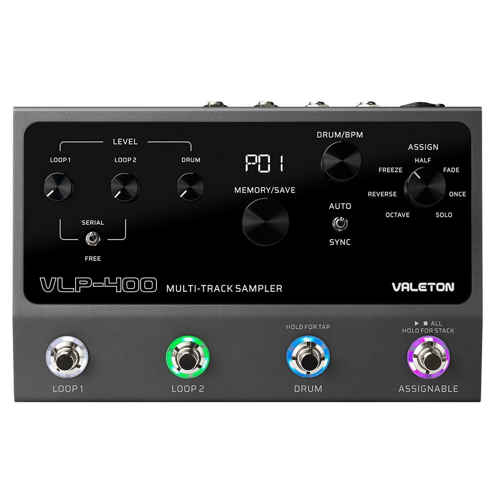 Valeton VLP-400 Dual Channel 4 Button Stereo Looper Pedal-Valeton-Infinite Music