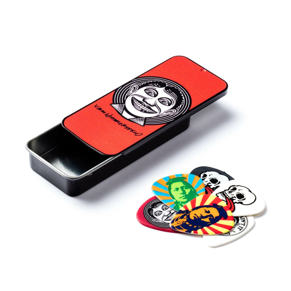 Van Hammersfeld Johnny Face Guitar Pick Tin - (6)-Dunlop-Infinite Music