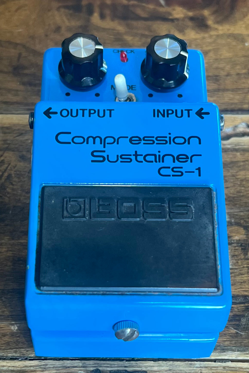 Vintage Boss CS-1 Compression Sustainer Pedal- Japan - August 1980 - Black Label ( NO BOX) ( Pre Owned ) 9700-Boss-Infinite Music