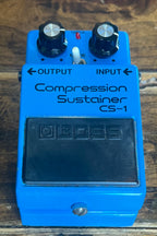 Vintage Boss CS-1 Compression Sustainer Pedal- Japan - August 1980 - Black Label ( NO BOX) ( Pre Owned ) 9700-Boss-Infinite Music
