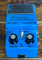 Vintage Boss CS-1 Compression Sustainer Pedal- Japan - August 1980 - Black Label ( NO BOX) ( Pre Owned ) 9700-Boss-Infinite Music