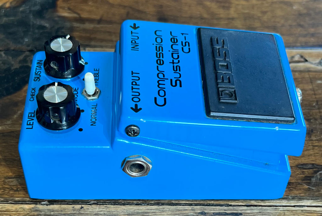 Vintage Boss CS-1 Compression Sustainer Pedal- Japan - August 1980 - Black Label ( NO BOX) ( Pre Owned ) 9700-Boss-Infinite Music