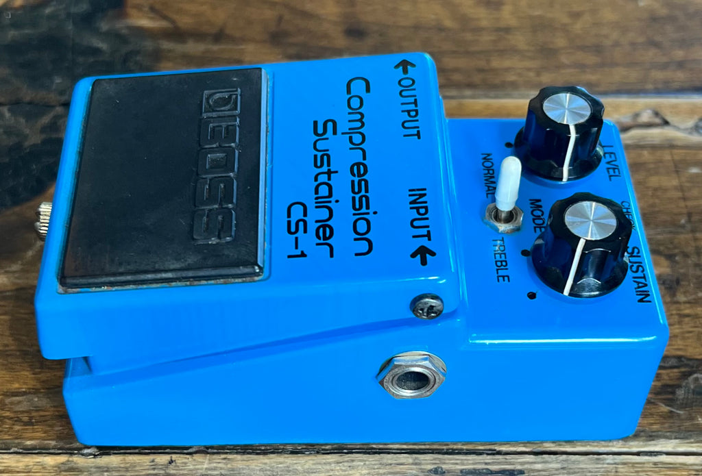 Vintage Boss CS-1 Compression Sustainer Pedal- Japan - August 1980 - Black Label ( NO BOX) ( Pre Owned ) 9700-Boss-Infinite Music