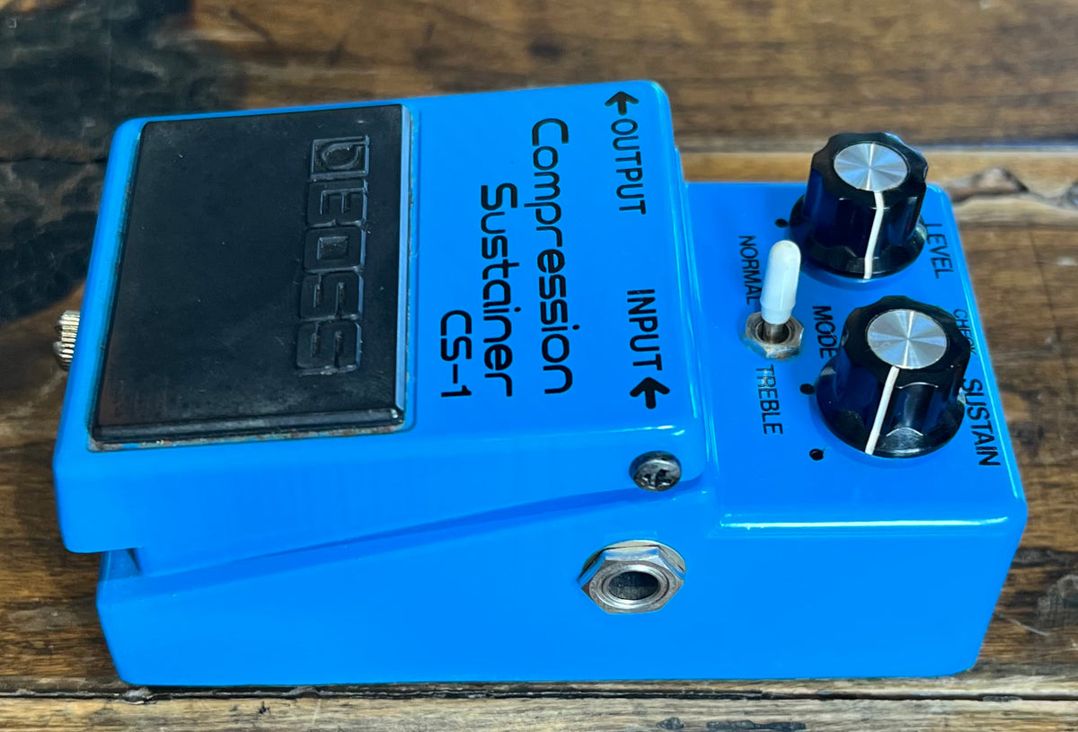 Vintage Boss CS-1 Compression Sustainer Pedal- Japan - August 1980 - Black Label ( NO BOX) ( Pre Owned ) 9700-Boss-Infinite Music