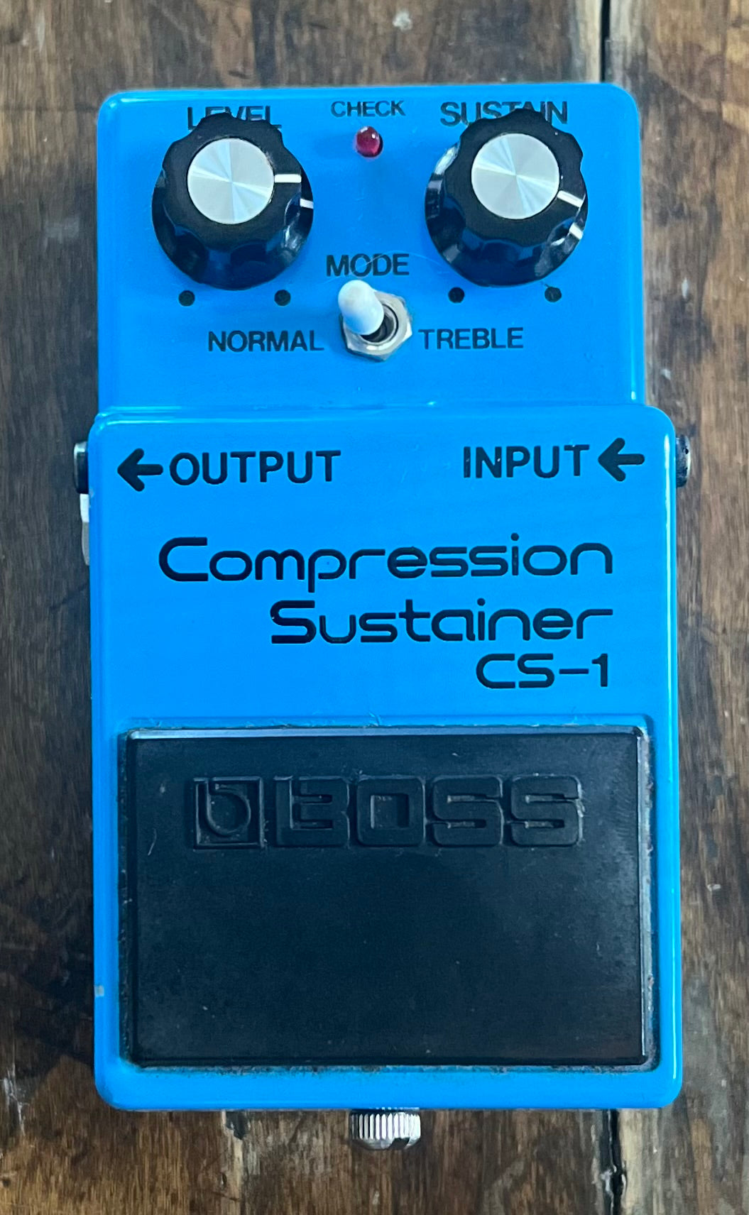 Vintage Boss CS-1 Compression Sustainer Pedal- Japan - August 1980 - Black Label ( NO BOX) ( Pre Owned ) 9700-Boss-Infinite Music