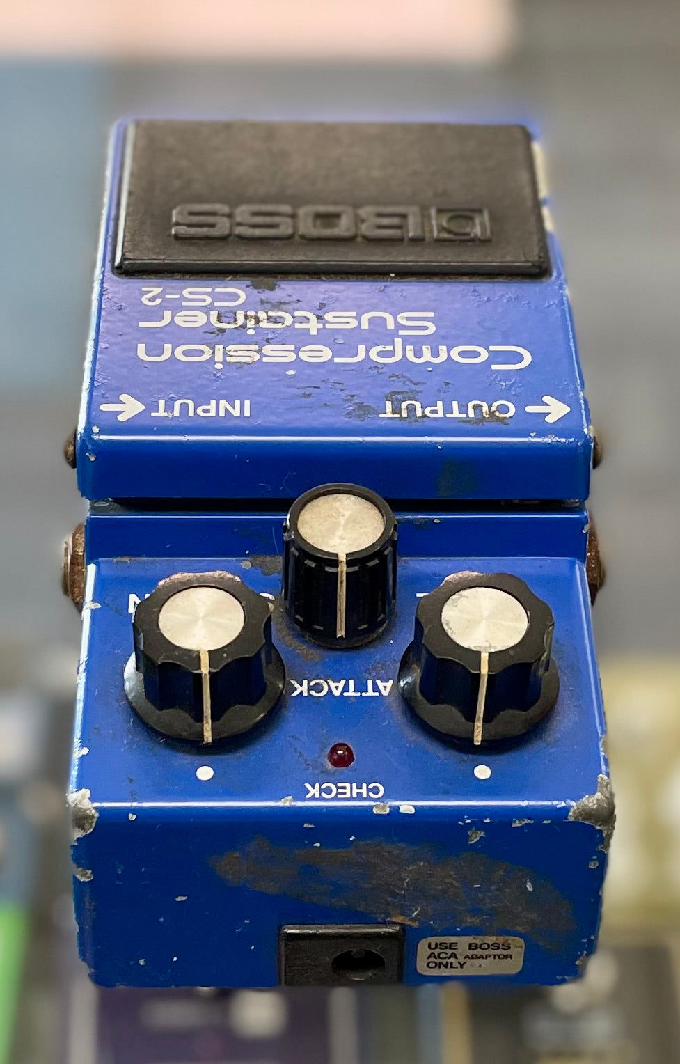 Vintage Boss CS-2 Compression Sustainer Pedal- Japan - August 1983 - Black Label (With BOX) ( Pre Owned ) 334400-Boss-Infinite Music
