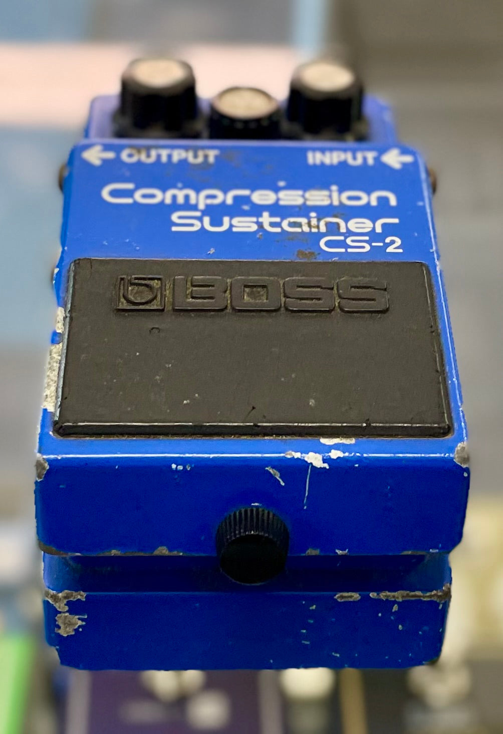 Vintage Boss CS-2 Compression Sustainer Pedal- Japan - August 1983 - Black Label (With BOX) ( Pre Owned ) 334400-Boss-Infinite Music