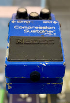 Vintage Boss CS-2 Compression Sustainer Pedal- Japan - August 1983 - Black Label (With BOX) ( Pre Owned ) 334400-Boss-Infinite Music