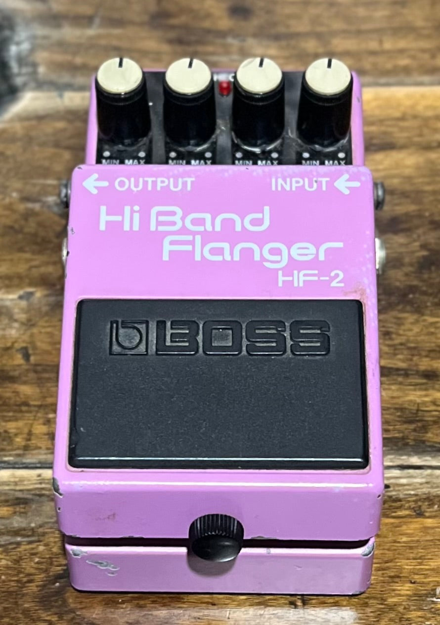 Vintage Boss HF-2 Hi Band Flanger Pedal- Japan - Dec 1986 Green Label ( NO BOX) ( Pre Owned)-Boss-Infinite Music