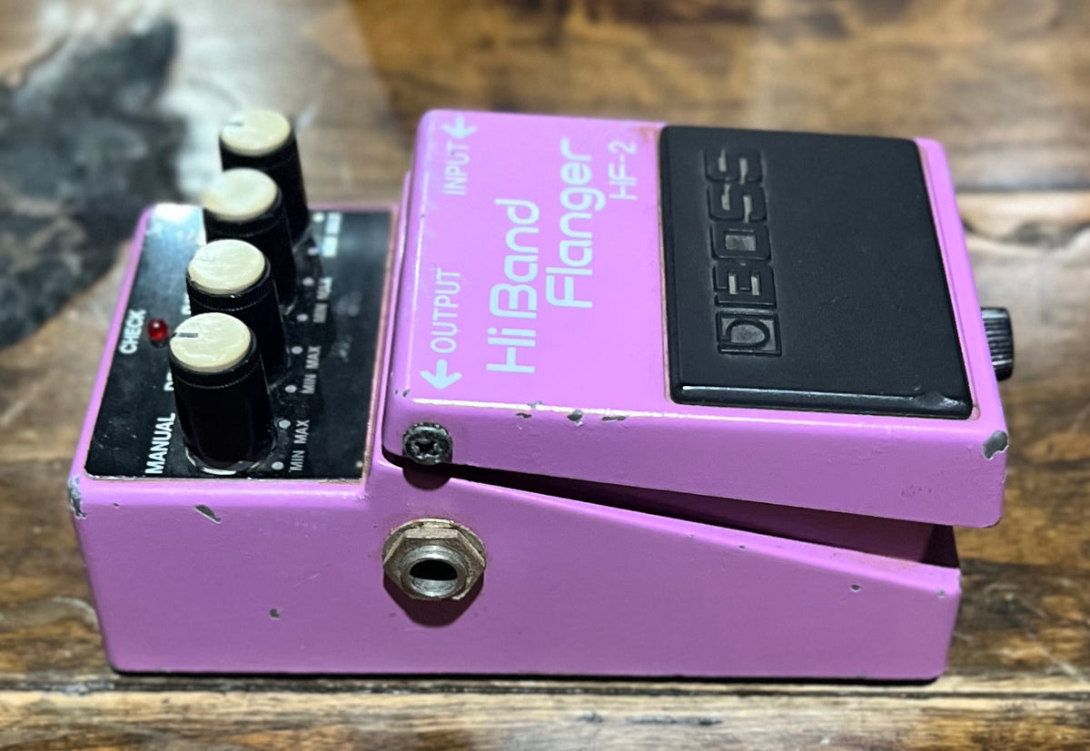 Vintage Boss HF-2 Hi Band Flanger Pedal- Japan - Dec 1986 Green Label ( NO BOX) ( Pre Owned)-Boss-Infinite Music