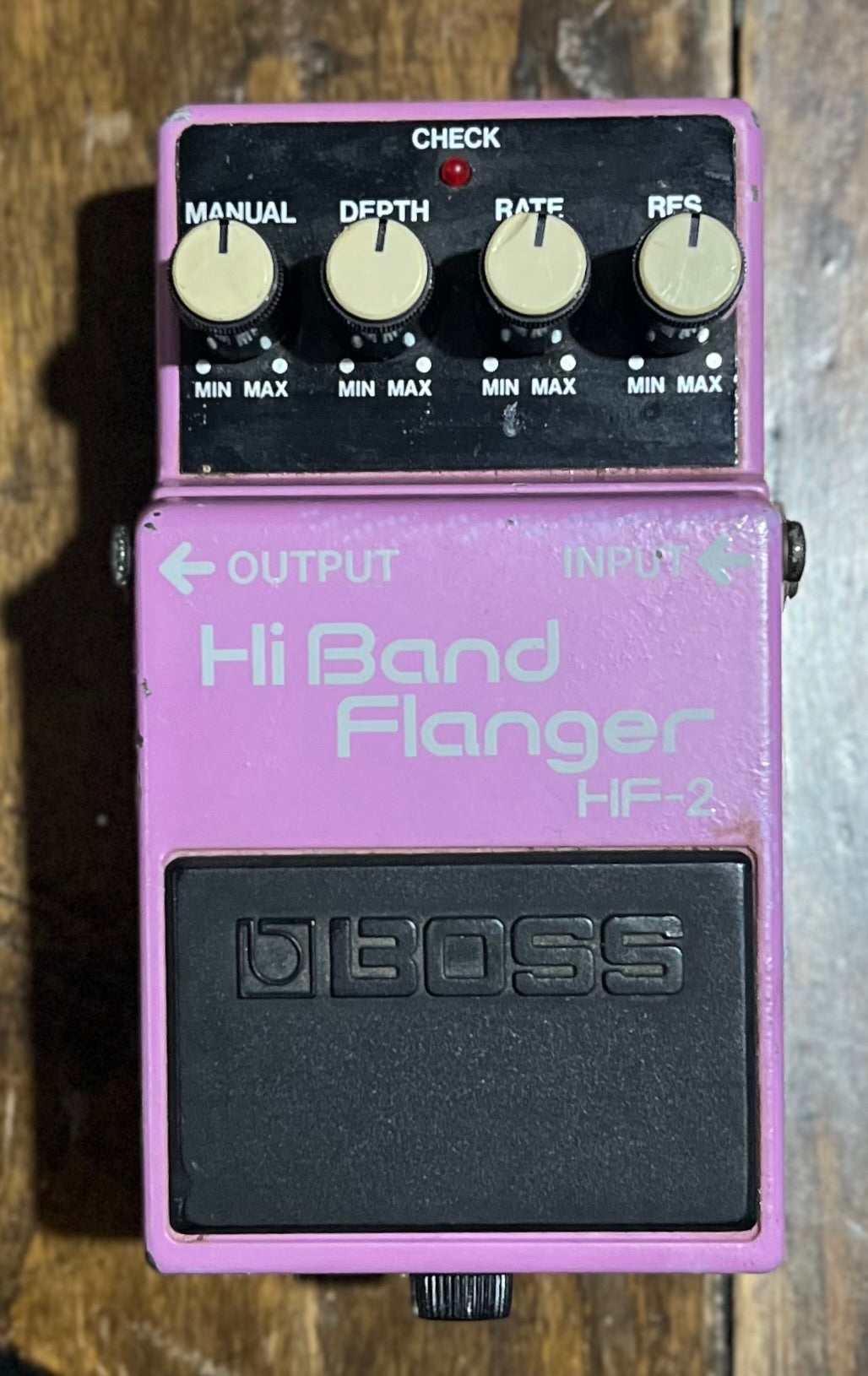 Vintage Boss HF-2 Hi Band Flanger Pedal- Japan - Dec 1986 Green Label ( NO BOX) ( Pre Owned)-Boss-Infinite Music