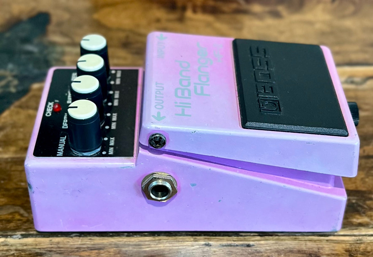Vintage Boss HF-2 Hi Band Flanger Pedal- Taiwan - Sep 1990 Green Label ( NO BOX) ( Pre Owned)-Boss-Infinite Music