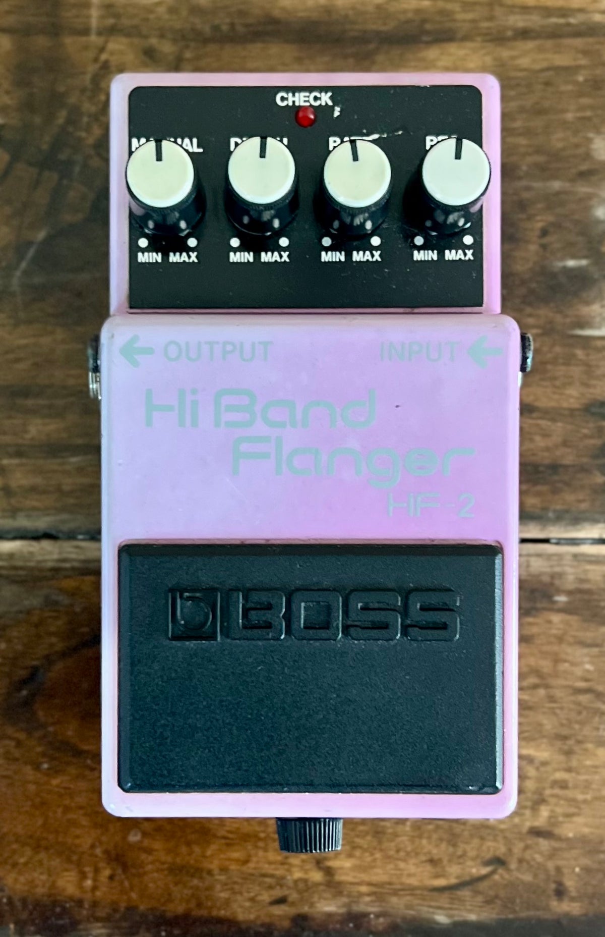 Vintage Boss HF-2 Hi Band Flanger Pedal- Taiwan - Sep 1990 Green Label ( NO BOX) ( Pre Owned)-Boss-Infinite Music