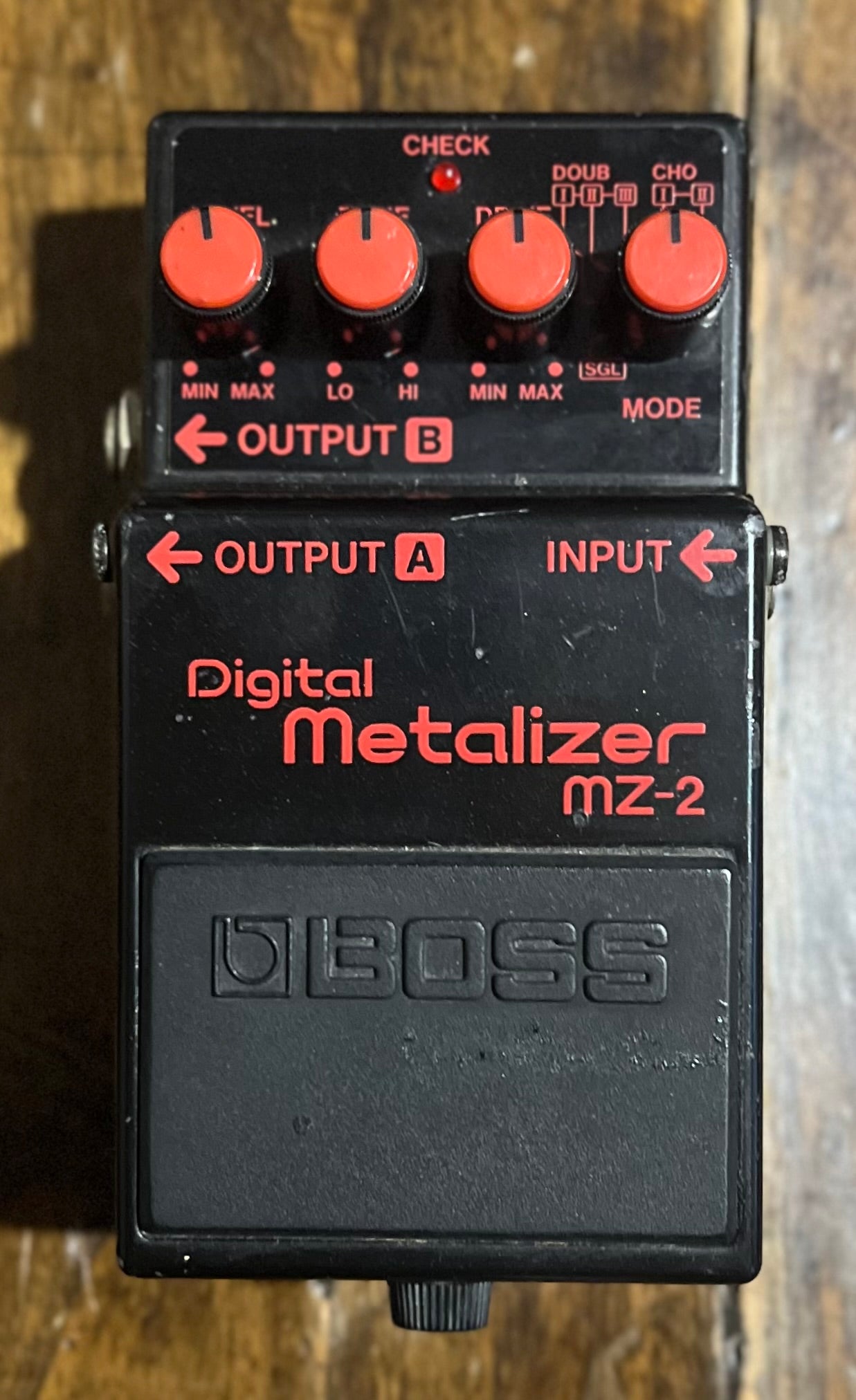 Vintage Boss MZ-2 Digital Metalizer Pedal- Japan - Nov 1991 Blue