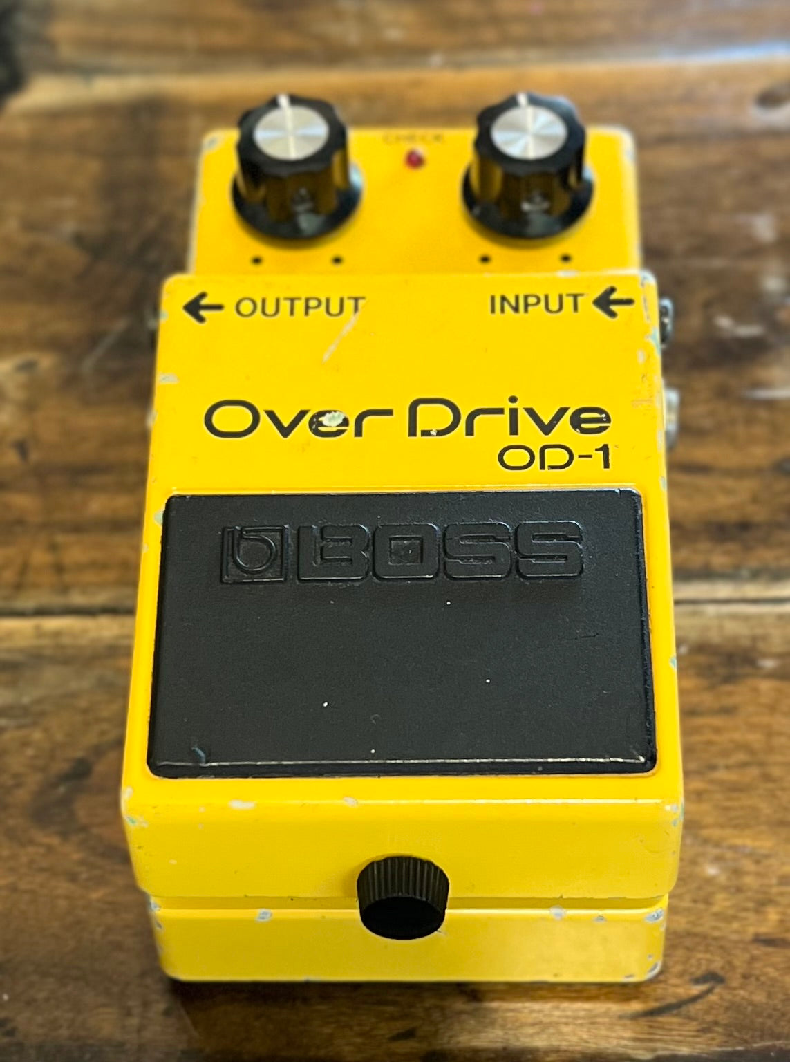Vintage Boss OD-1 Overdrive Pedal- Japan - July 1983 - Black Label ( NO BOX) ( Pre Owned )-Boss-Infinite Music