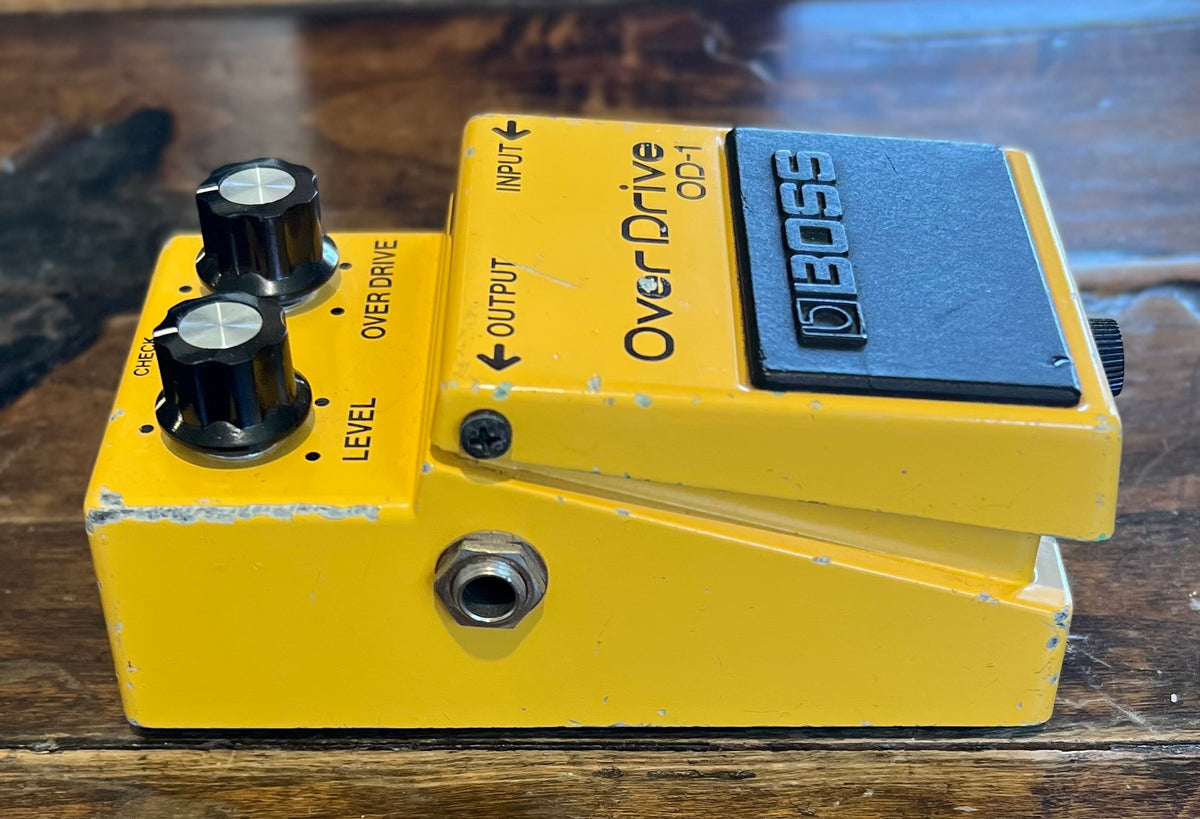 Vintage Boss OD-1 Overdrive Pedal- Japan - July 1983 - Black Label ( NO BOX) ( Pre Owned )-Boss-Infinite Music