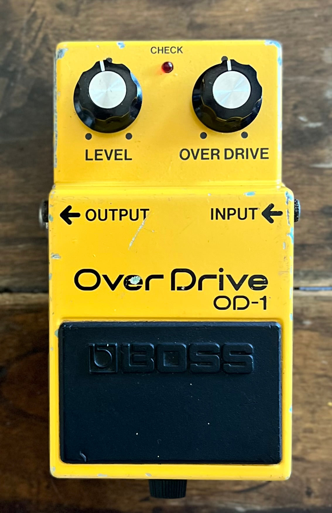 Vintage Boss OD-1 Overdrive Pedal- Japan - July 1983 - Black Label ( NO BOX) ( Pre Owned )-Boss-Infinite Music