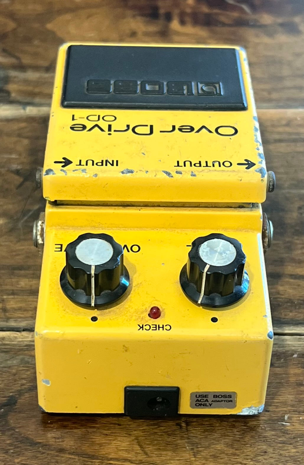 Vintage Boss OD-1 Overdrive Pedal- Japan - March 1985 - Black Label ( NO BOX) ( Pre Owned )-Boss-Infinite Music