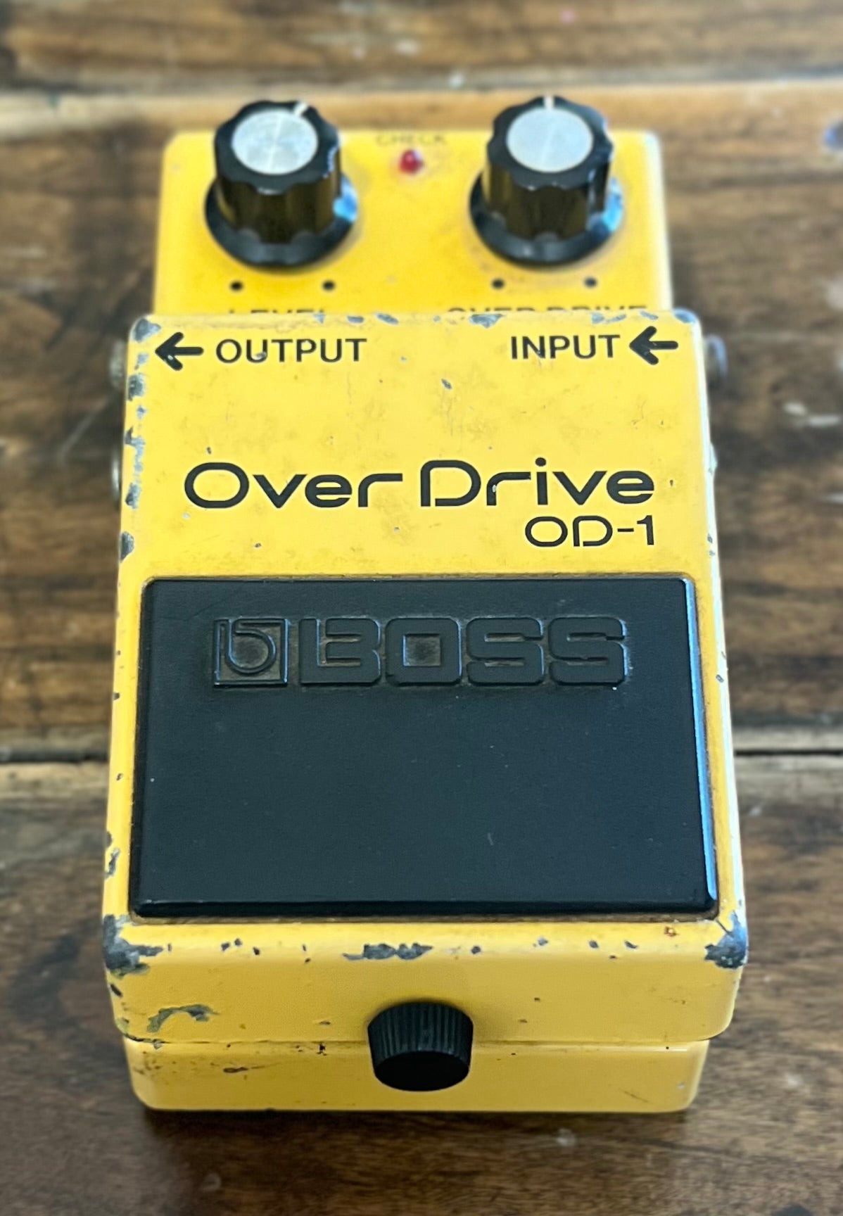 Vintage Boss OD-1 Overdrive Pedal- Japan - March 1985 - Black Label ( NO BOX) ( Pre Owned )-Boss-Infinite Music