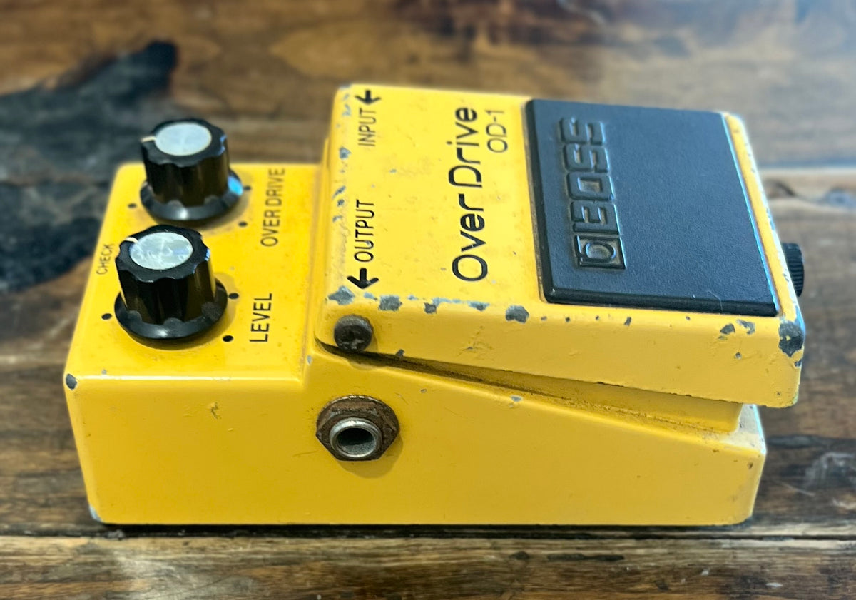 Vintage Boss OD-1 Overdrive Pedal- Japan - March 1985 - Black Label ( NO BOX) ( Pre Owned )-Boss-Infinite Music