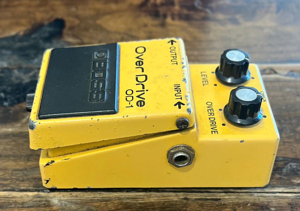 Vintage Boss OD-1 Overdrive Pedal- Japan - March 1985 - Black Label ( NO BOX) ( Pre Owned )-Boss-Infinite Music