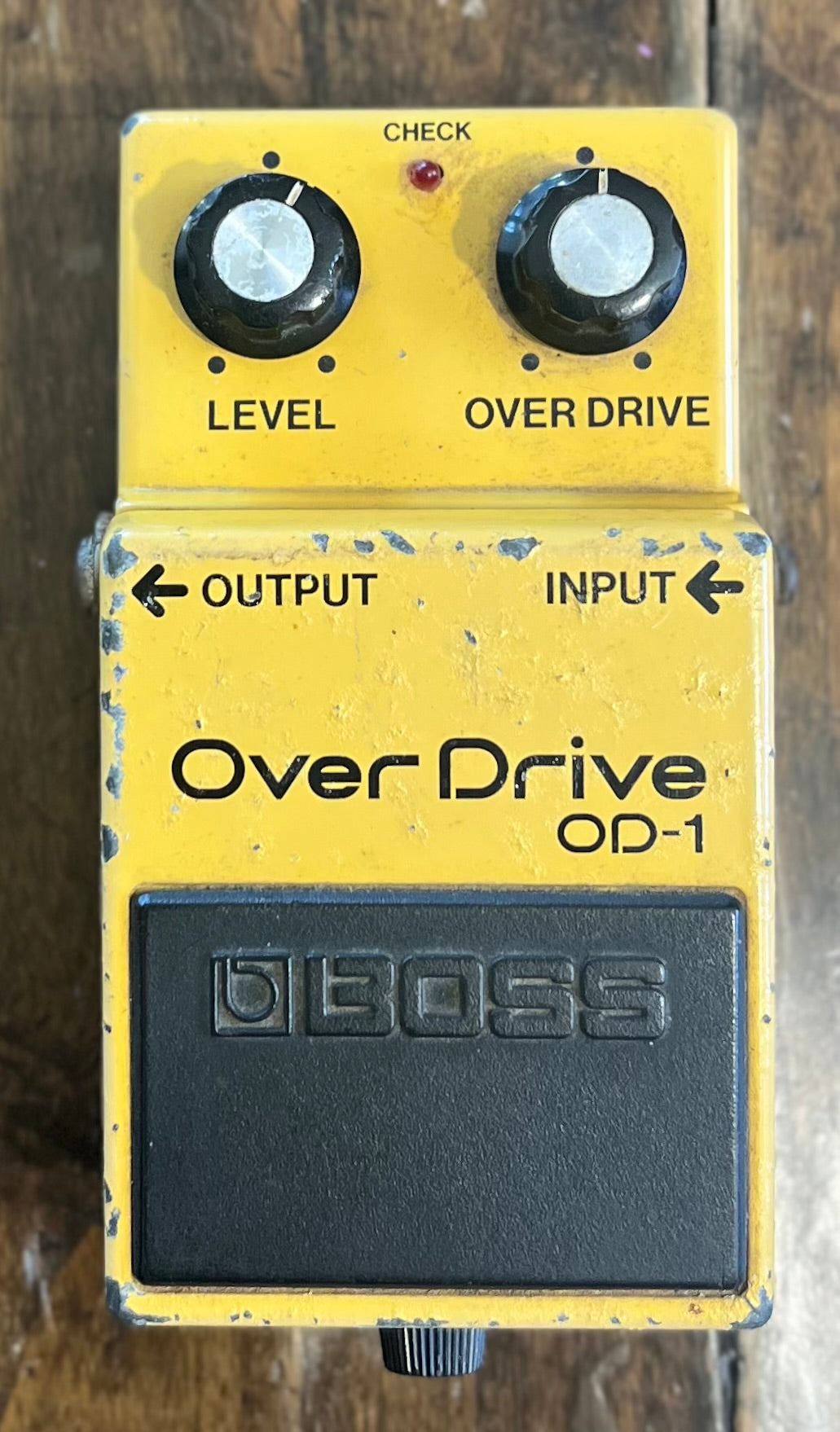 Vintage Boss OD-1 Overdrive Pedal- Japan - March 1985 - Black Label ( NO BOX) ( Pre Owned )-Boss-Infinite Music