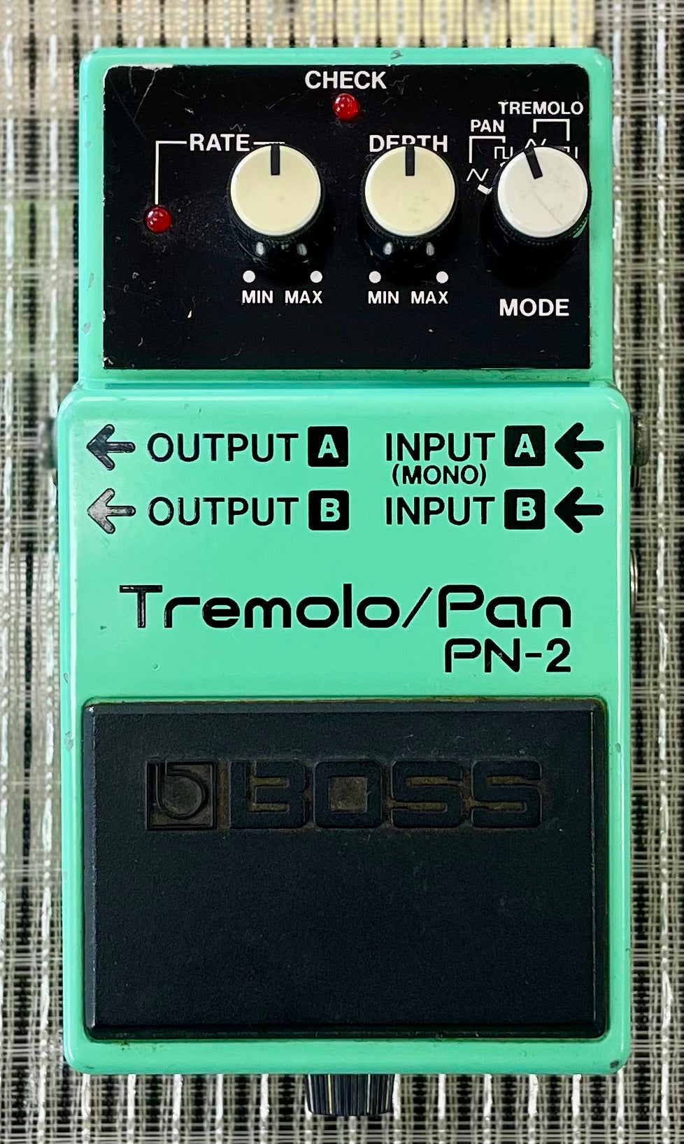 Vintage Boss PN-2 Tremolo/Pan Pedal- Taiwan -October 1990 ( IN BOX) ( Pre Owned) AB90640-Boss-Infinite Music