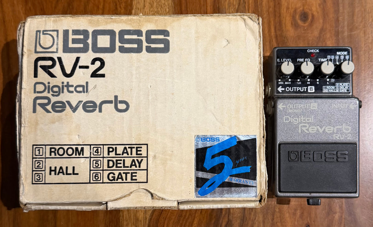 Vintage Boss RV-2 Reverb Pedal- Japan -Sep 87 ( Pre Owned in Box) 827905-Boss-Infinite Music