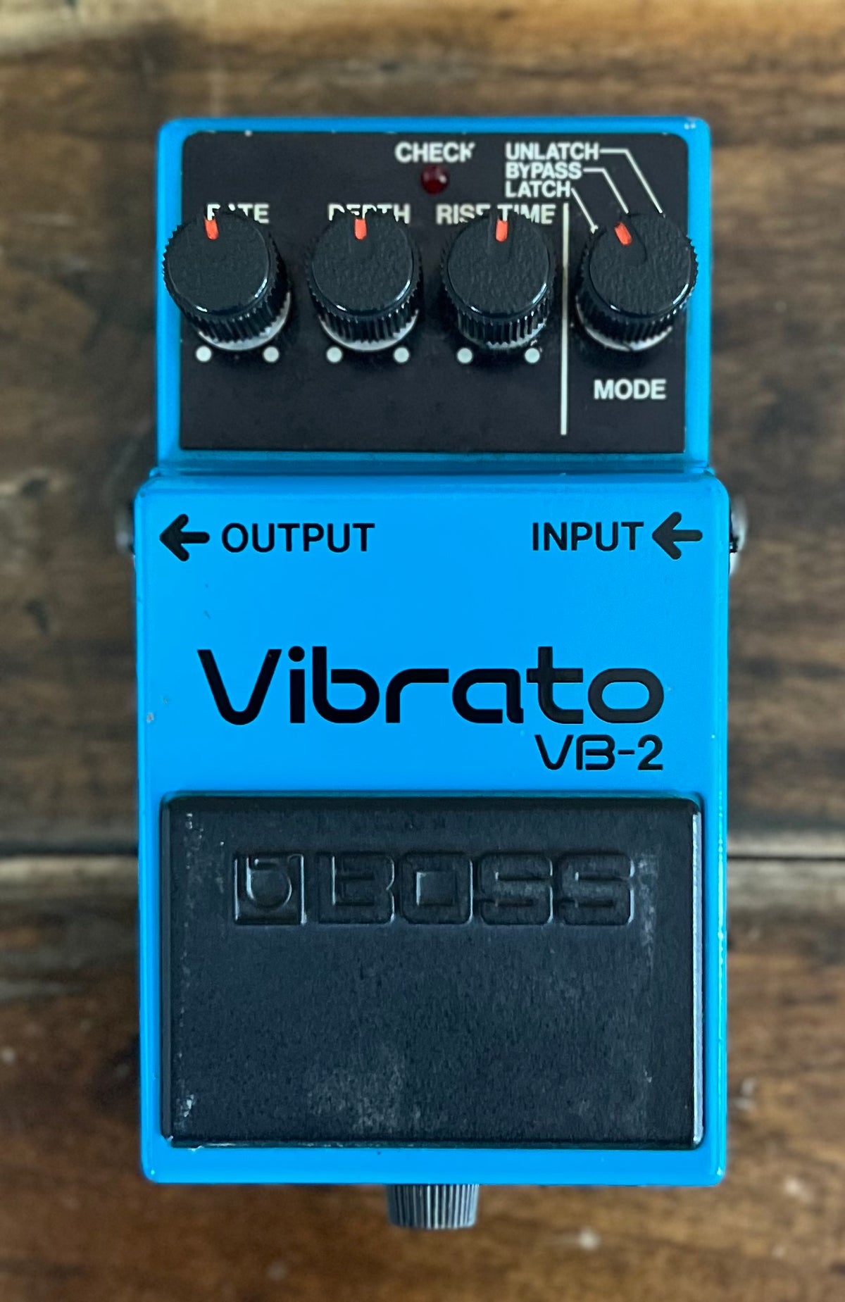 Vintage Boss VB-2 Vibrato Pedal- Japan - April 1982 Black Label( NO BOX) ( Pre Owned)-Boss-Infinite Music