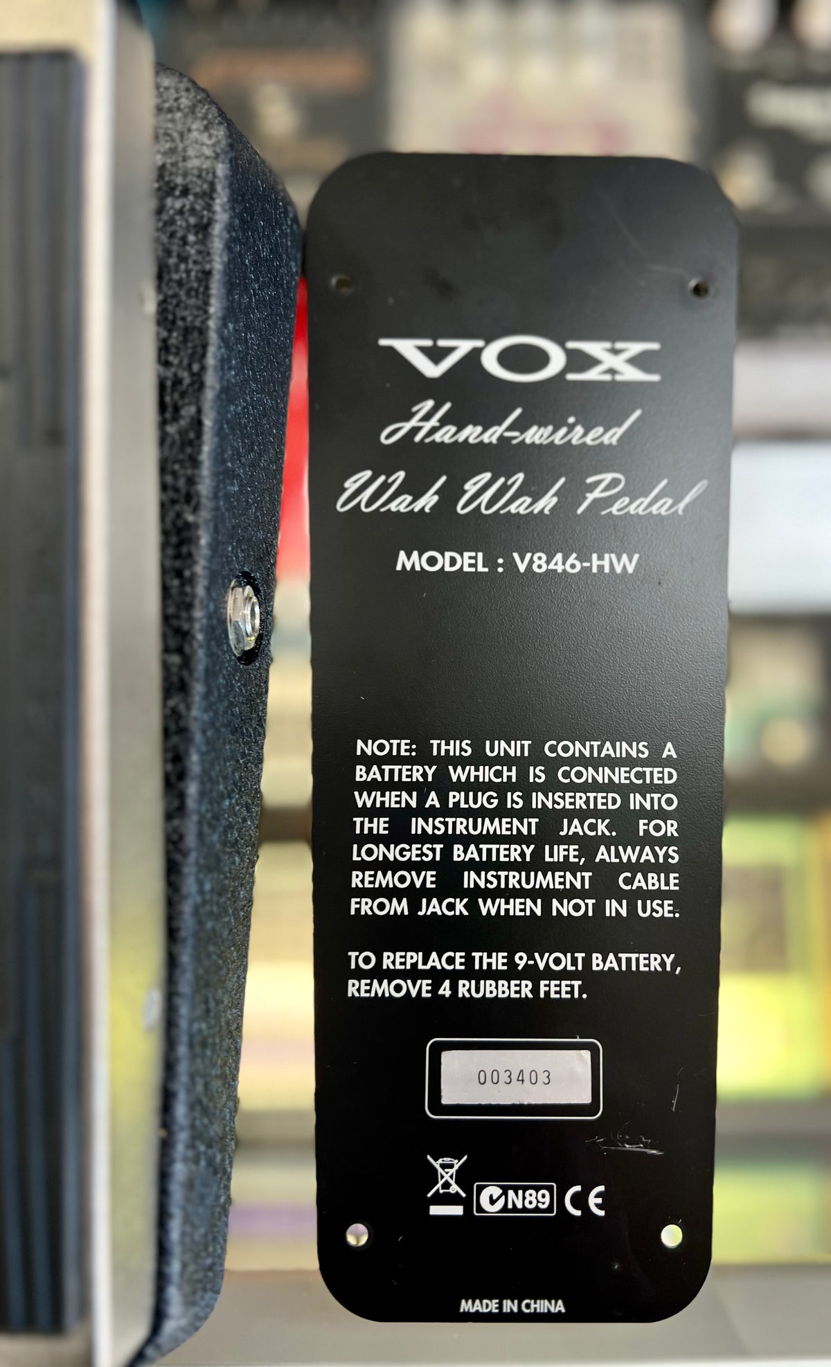 Vox V846-HW Hand- Wired Wah Pedal ( Pre Owned)-Vox-Infinite Music