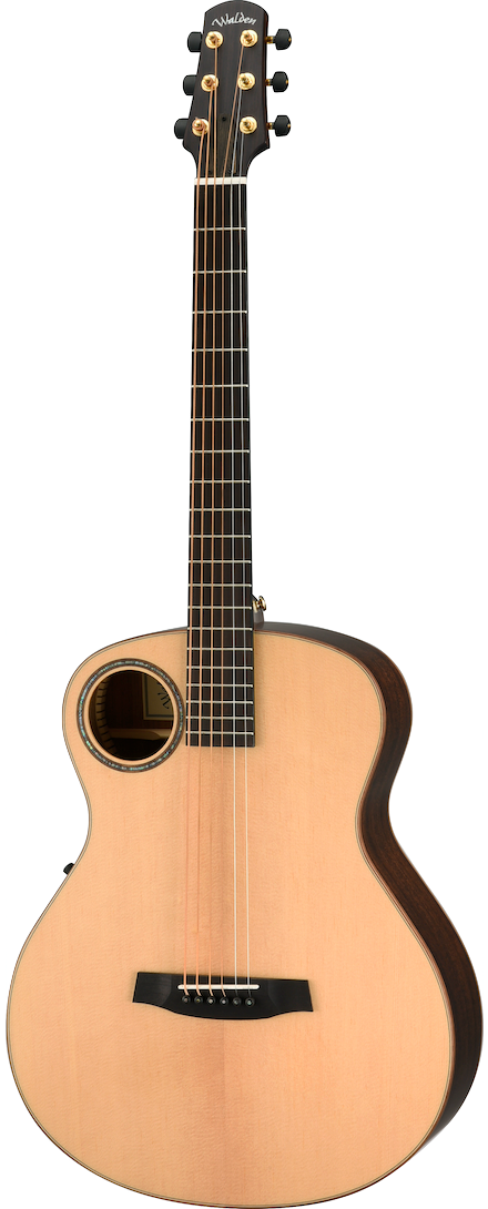 Walden B103E BARITONE Acoustic/Electric Guitar - Satin Natural W/ Hard Case-Walden-Infinite Music