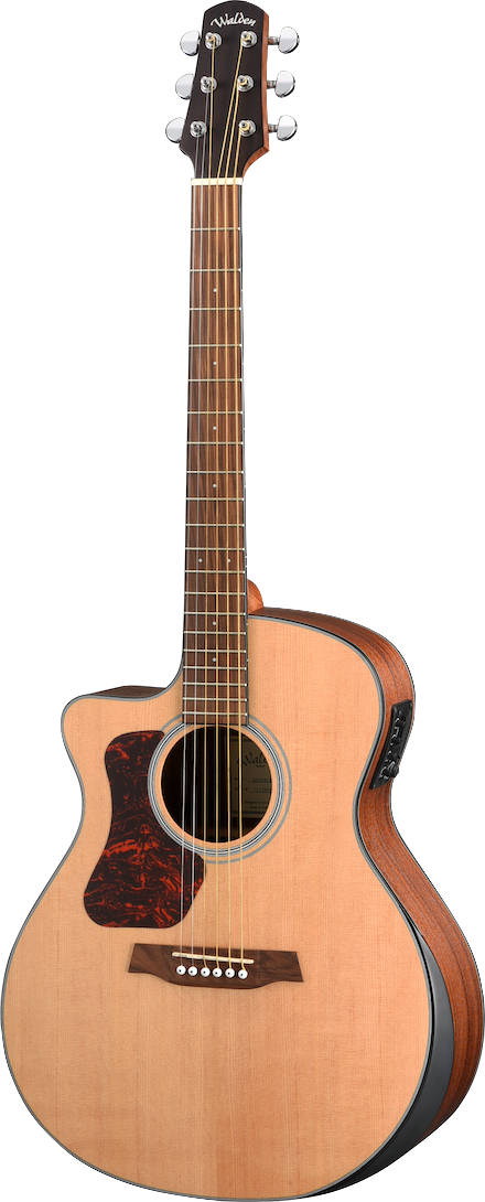 Walden G550RCEL Grand Auditorium - LEFT HANDED - Natural Satin Acoustic/Electric Guitar-Walden-Infinite Music