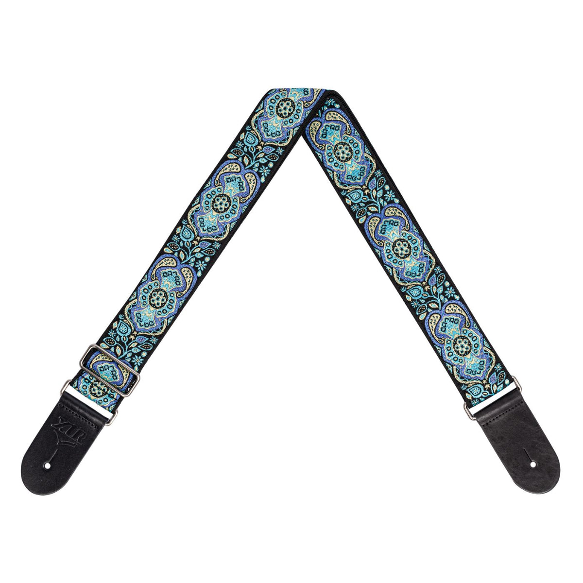 XTR Vintage 60's Blue Paisley Pattern Guitar Strap-XTR-Infinite Music
