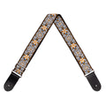 XTR Vintage Gold/White Floral Pattern Guitar Strap-XTR-Infinite Music
