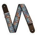 XTR Vintage Light Blue Pattern Guitar Strap-XTR-Infinite Music