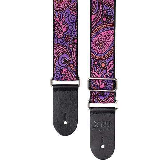 XTR Vintage Paisley Purple and Pink Pattern Guitar Strap-XTR-Infinite Music