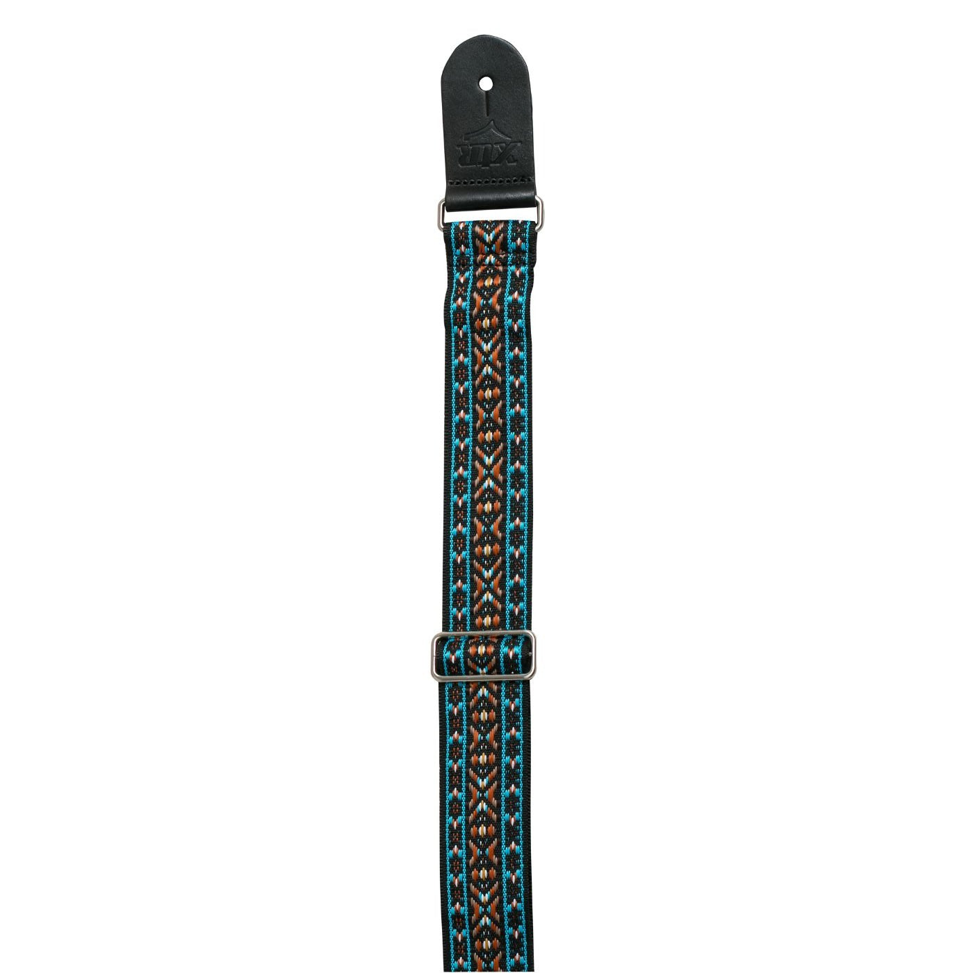 XTR Vintage Teal/Ochre Diamond Pattern Guitar Strap-XTR-Infinite Music