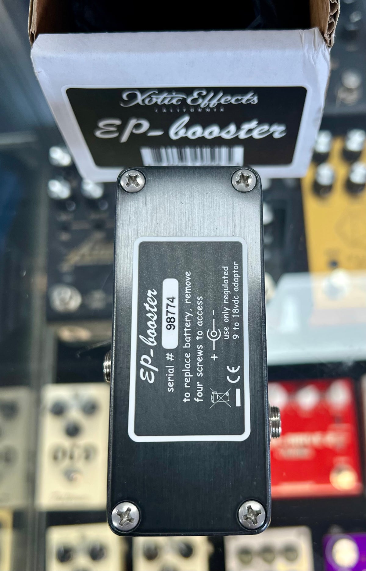 Xotic EP Booster - Compact Boost Pedal W/- Box (Pre Owned)-Xotic-Infinite Music