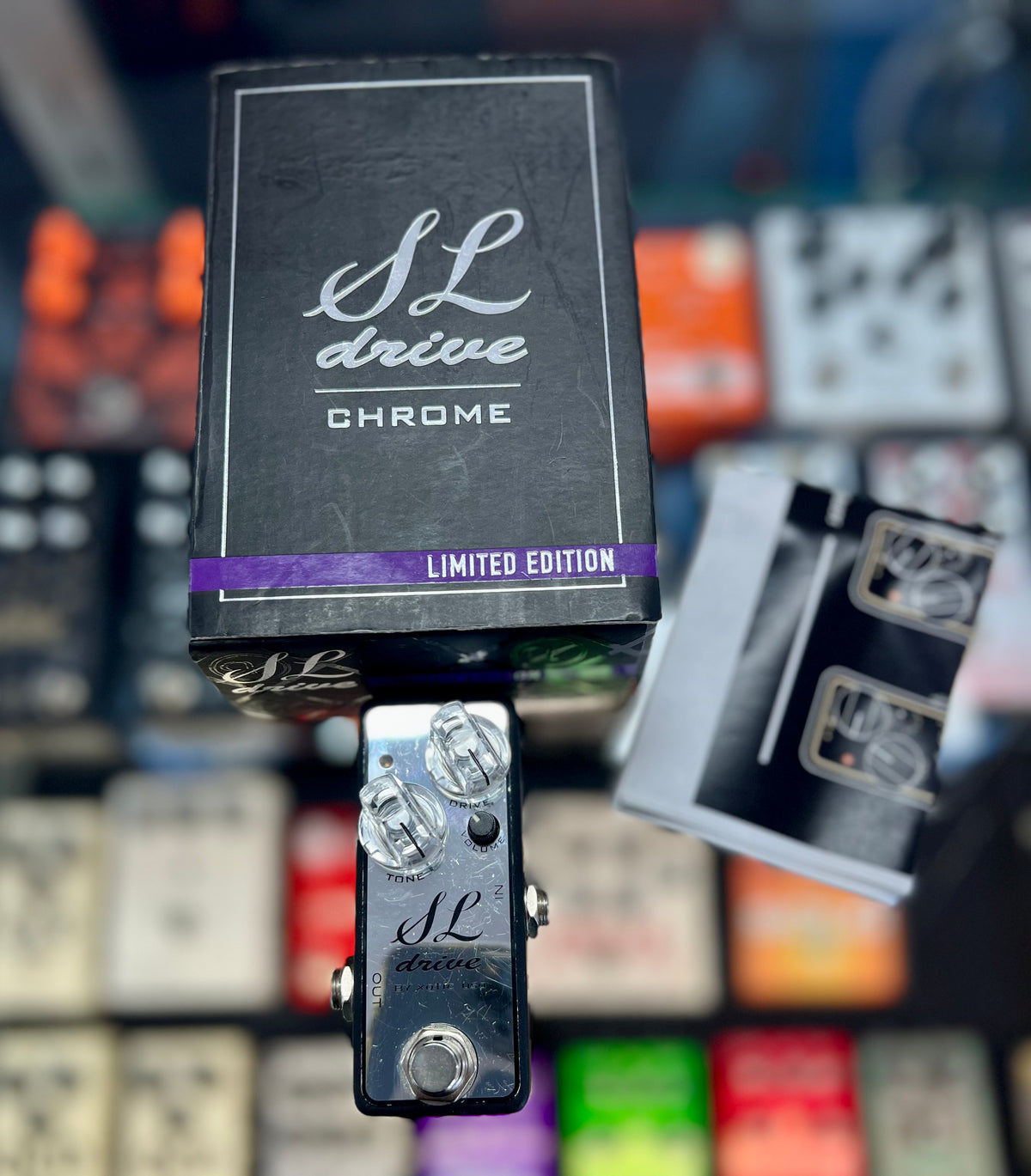 Xotic SL Drive Chrome Limited Edition Pedal with Voltage Doubler W/-Box (Pre Owned)-Xotic-Infinite Music