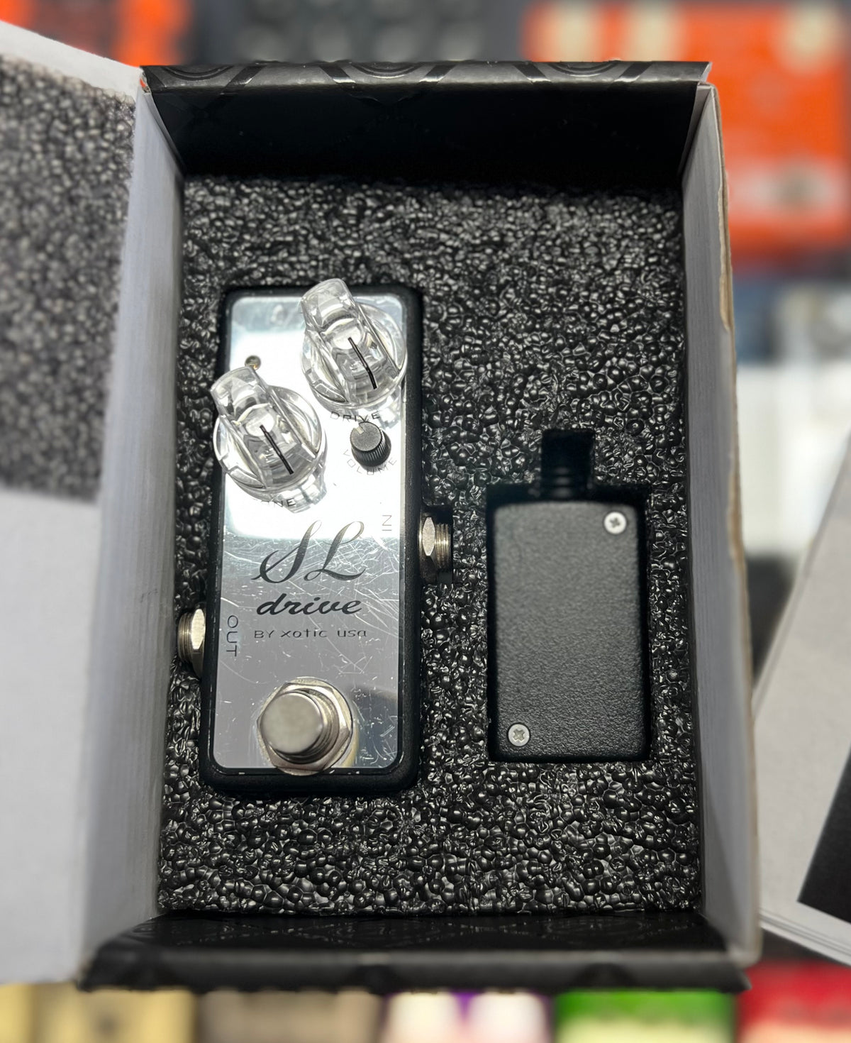 Xotic SL Drive Chrome Limited Edition Pedal with Voltage Doubler W/-Box (Pre Owned)-Xotic-Infinite Music