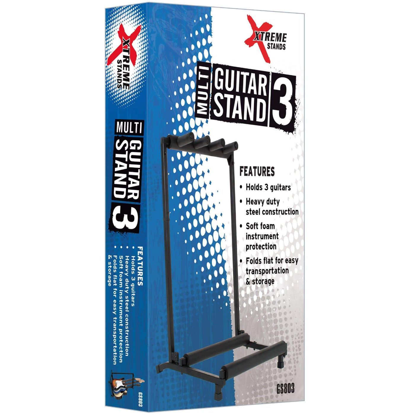 Xtreme GS803 Multi 3 Rack Guitar Stand-Xtreme-Infinite Music