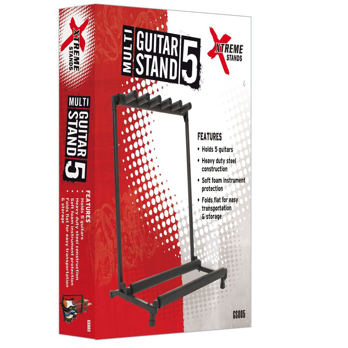 Xtreme GS805 Multi 5 Rack Guitar Stand-Xtreme-Infinite Music