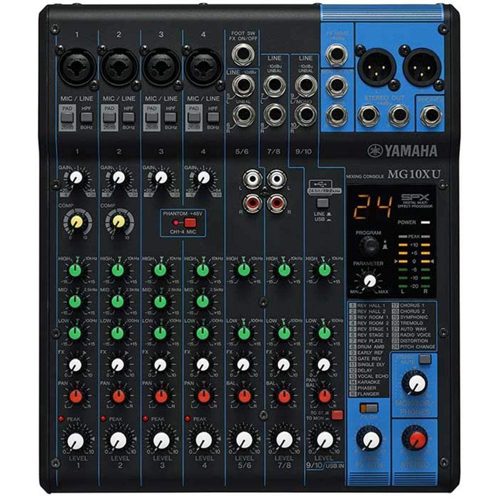 Yamaha MG10XU 10 Channel Mixer with FX and USB Audio Interface-Yamaha-Infinite Music
