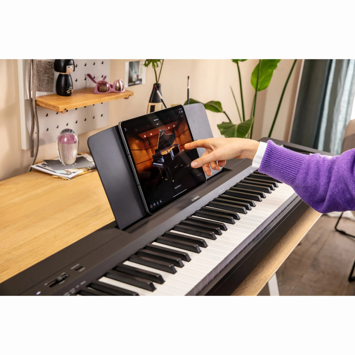 Yamaha P-145B Digital Piano - Black-Yamaha-Infinite Music