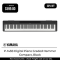 Yamaha P-145B Digital Piano - Black-Yamaha-Infinite Music