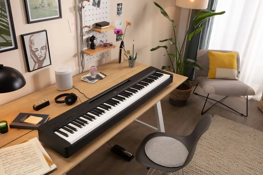 Yamaha P145BT Portable Digital Piano w/Bluetooth - Black&nbsp;- 88 Note- Weighted Keys-Yamaha-Infinite Music