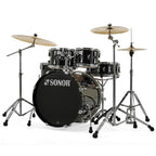 Sonor AQ1 Stage 5 Piece Birch Drum Kit w/2000 Series Hardware - Piano Black AQ1-STAGE-PB  (Cymbals Not Included)