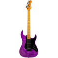JET JS-600-TPP Flame Maple Top Electric Guitar- Transparent Purple ( JS-600-TPP )