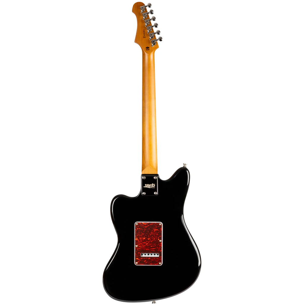 JET JJ-300 Electric Guitar Roasted MN - Black (JJ-300-P90-BK)